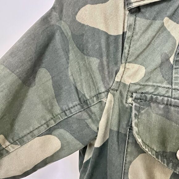 Abercrombie & Fitch Women’s Jacket Small Camo Full Zip Utility Field Cargo GUC - Picture 10 of 10